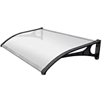 SmartSun Marquesina Evoke aluminio 120x80cm. Grosor 2-7mm ultraresistente. Tejadillo puerta protección